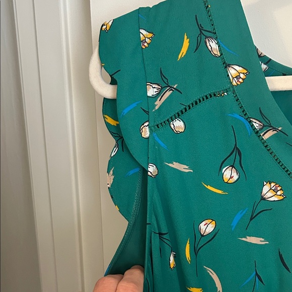 41 Hawthorn Teal Floral Women’s Size Large Stitch Fix - Picture 3 of 5